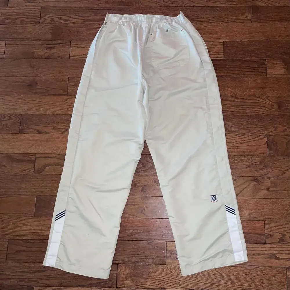 Adidas Basketball Crown Snap Away Track Pants L Y2K Blokecore Gray